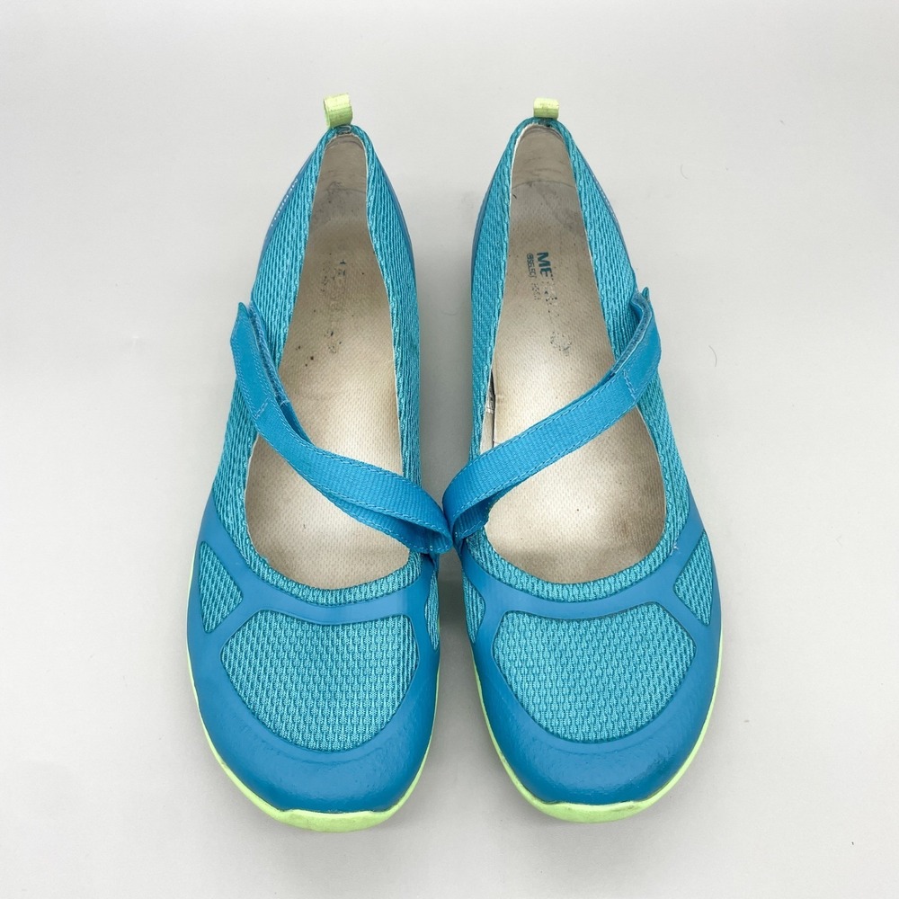 Merrell Ceylon Sport Mary Jane Sneakers Womens 11 Teal Blue Green Casual Travel - Picture 1 of 15